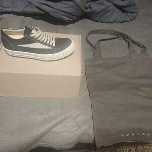 Black and White Rick Owens with Tote Bag